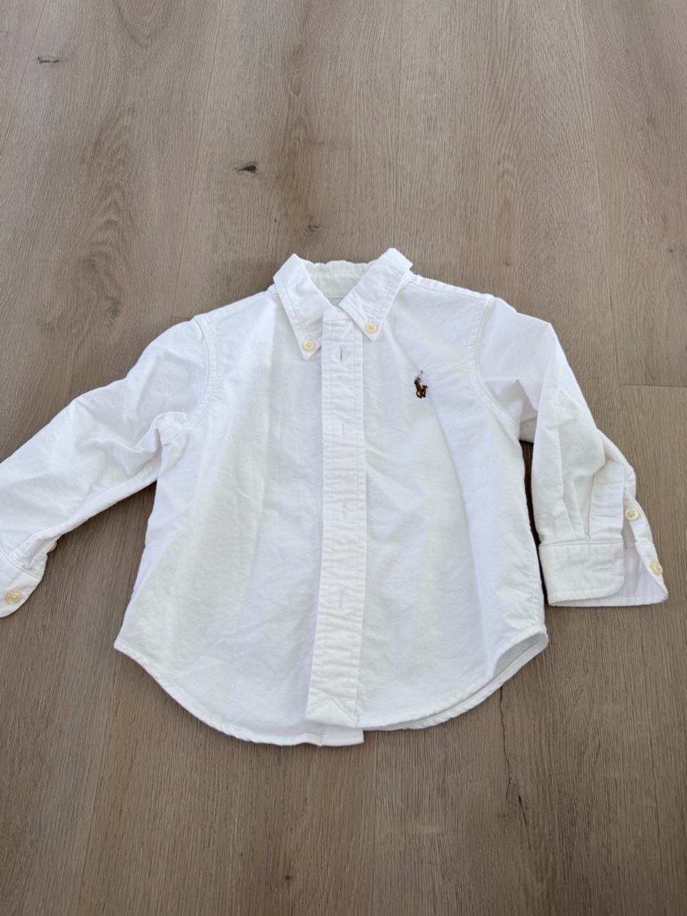 Polo by Ralph Lauren White Button-Down Shirt with Pony Logo